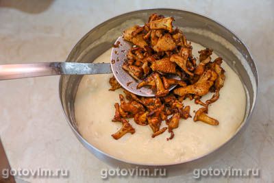 Ленивые пирожки с жареными грибами