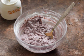 Оладьи с ежевикой