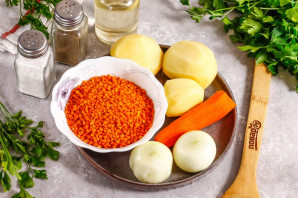 Суп из красной чечевицы в мультиварке