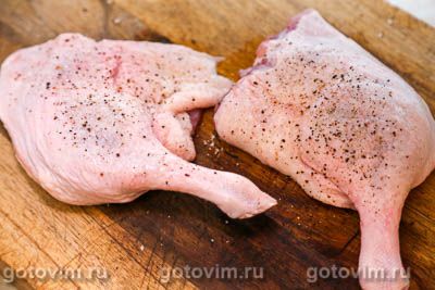 Утиные ножки с яблоками и капустой, запеченные в рукаве Утиные ножки с яблоками и капустой, запеченные в рукаве