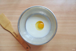 Оладьи с грушей и яблоком