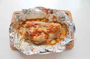 Буженина с яблоками