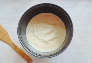 Рисовая запеканка с яблоком в мультиварке