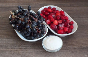 Клюква с черноплодной рябиной на зиму