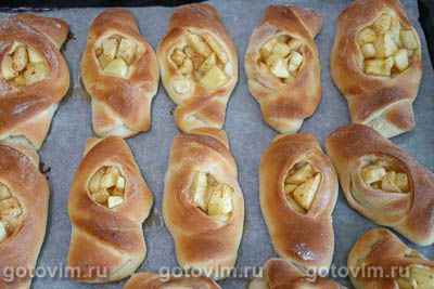 Булочки с яблоками и корицей Булочки с яблоками и корицей