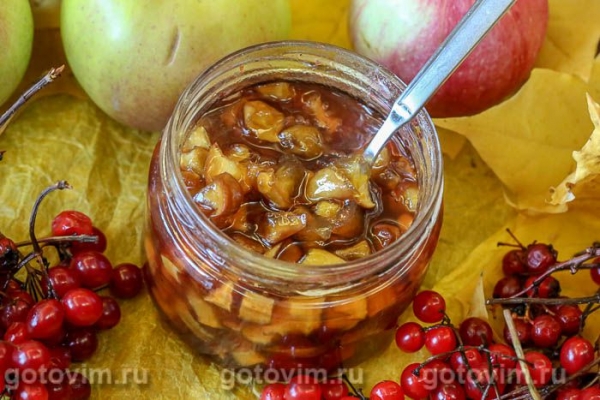 Яблочное варенье с калиной (без косточек) Яблочное варенье с калиной (без косточек)