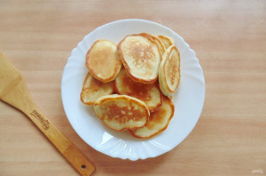 Оладьи с грушей и яблоком