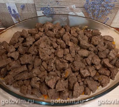 Запеканка из печени в яичной заливке