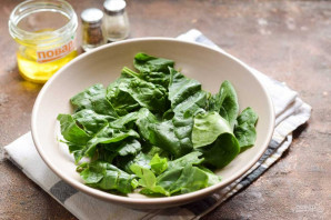 Салат из тыквы со шпинатом