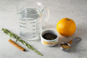 Чай с розмарином и апельсином