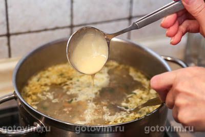 Куриный суп с мучной «подбойкой» (или жидким тестом) Куриный суп с мучной «подбойкой» (или жидким тестом)