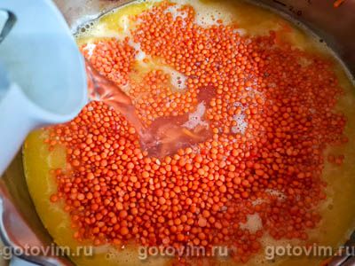 Турецкий чечевичный суп-пюре с паприкой и мятой Турецкий чечевичный суп-пюре с паприкой и мятой