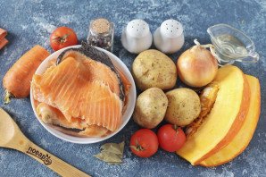 Рыбный суп с тыквой