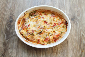 Свинина с маринованными помидорами