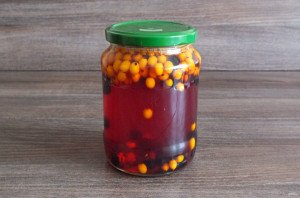 Компот из облепихи и черноплодной рябины Компот из облепихи и черноплодной рябины