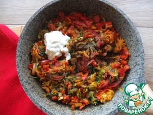 Горбуша с овощами