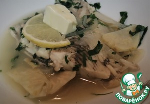 Камбала в огуречном рассоле