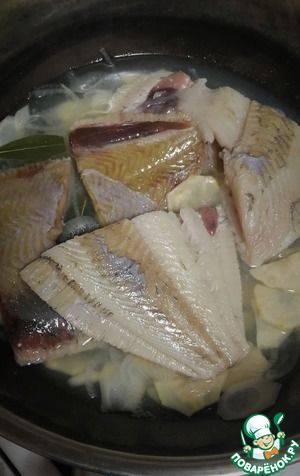 Камбала в огуречном рассоле