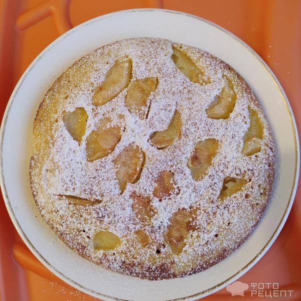 Рецепт: Быстрый пирог с яблоками - На сковороде Рецепт: Быстрый пирог с яблоками - На сковороде