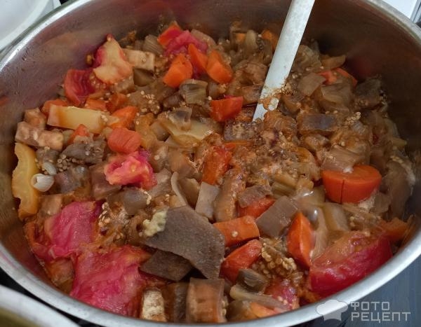 Рецепт: Икра из кабачков с баклажанами - Домашняя заготовка на зиму. Вкуснее, чем просто кабачковая икра.