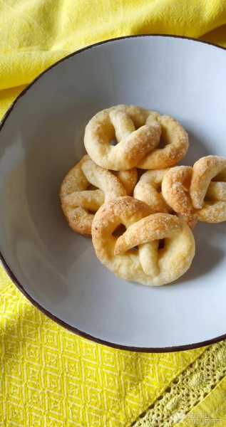 Рецепт: Крендели - творожные