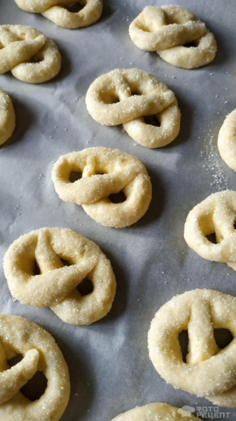 Рецепт: Крендели - творожные