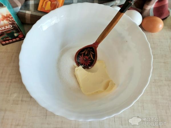 Рецепт: Манник "Зебра" с какао - Из того, что было в холодильнике