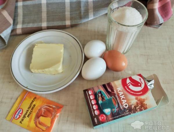 Рецепт: Манник "Зебра" с какао - Из того, что было в холодильнике