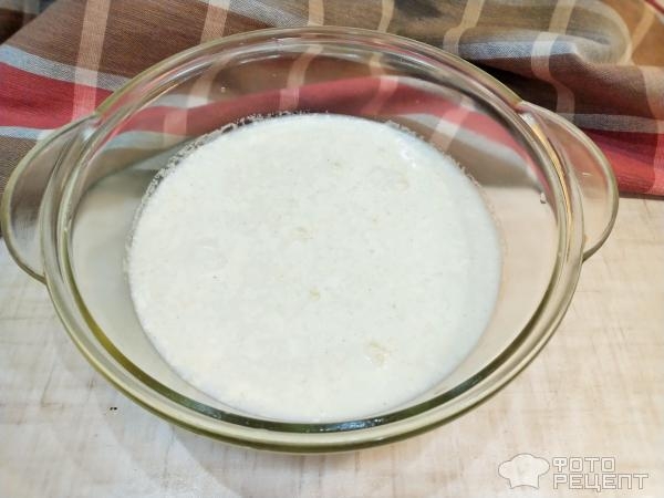 Рецепт: Манник "Зебра" с какао - Из того, что было в холодильнике