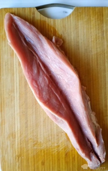 Рецепт: Мясные косички - из свинины в маринаде