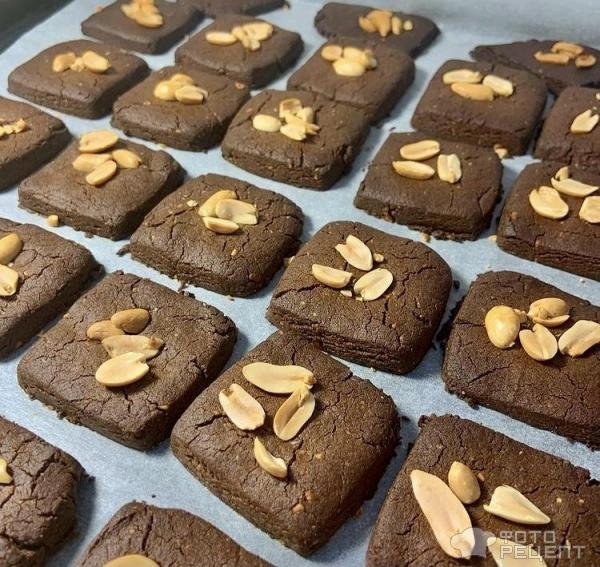 Рецепт: Печенье с арахисовой пастой - самое простое Рецепт: Печенье с арахисовой пастой - самое простое