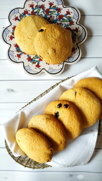 Рецепт: Печенье с изюмом - самое вкусное и простое