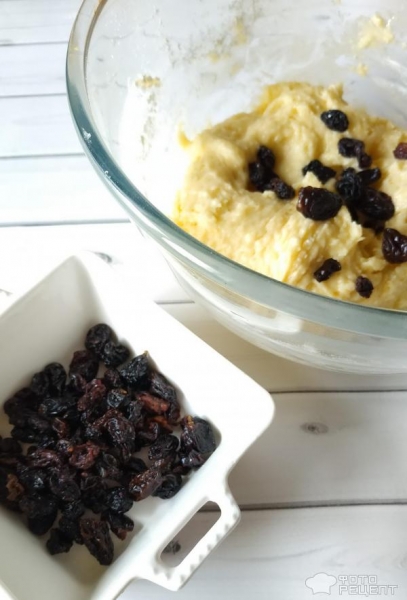 Рецепт: Печенье с изюмом - самое вкусное и простое