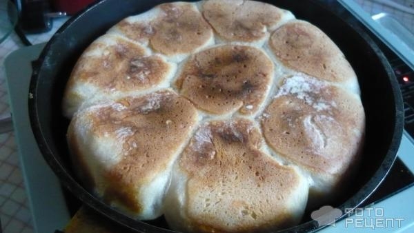 Рецепт: Постный хлеб - На сковороде!