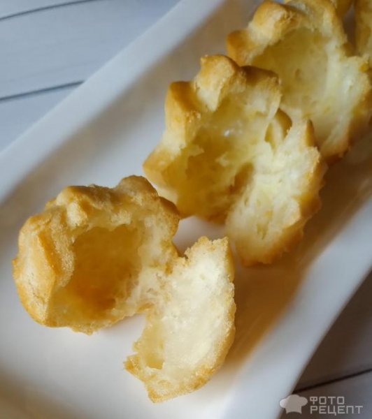 Рецепт: Профитроли с заварным кремом - "жемчужина" Рецепт: Профитроли с заварным кремом - "жемчужина"