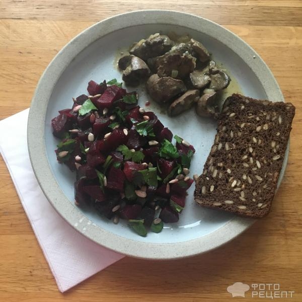 Рецепт: Салат из свеклы - Вкусная стройность и похудение без диет