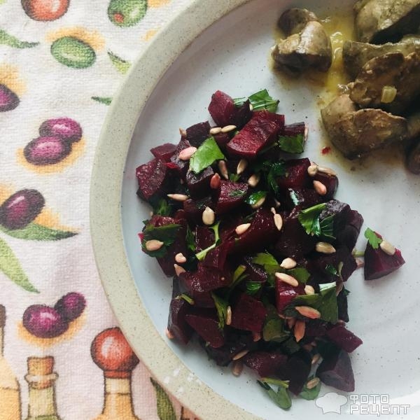 Рецепт: Салат из свеклы - Вкусная стройность и похудение без диет