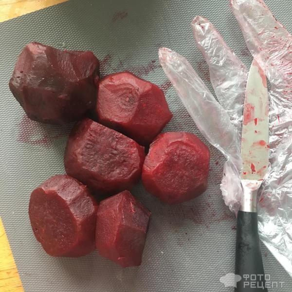 Рецепт: Салат из свеклы - Вкусная стройность и похудение без диет