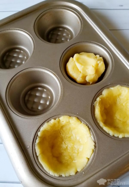 Рецепт: Тарталетки с тыквой. Встречаем Хэллоуин - и шоколадным рисунком