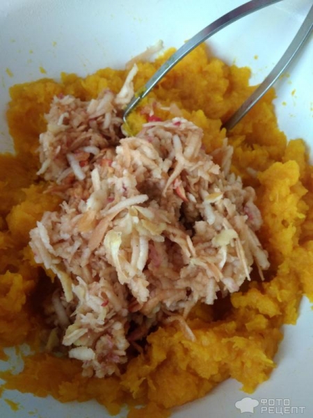 Рецепт: Тыквенно-яблочная запеканка - Обалденно вкусная и полезная