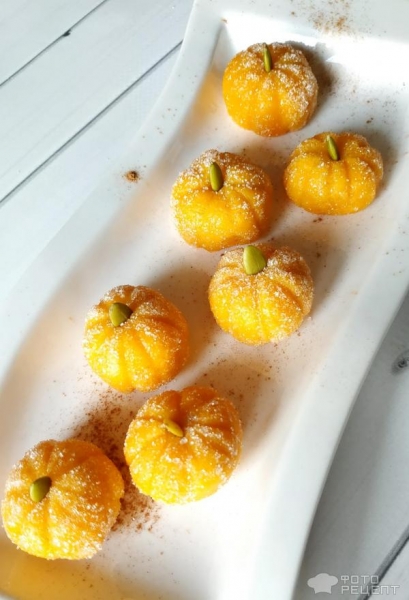 Рецепт: Тыквенные конфеты - тыква из тыквы