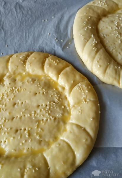 Рецепт: Узбекская лепешка - по-русски