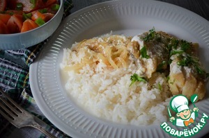 Щука в сметане по-деревенски