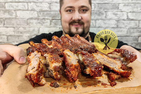 Сочная свинина в духовке свиные ребра одним куском