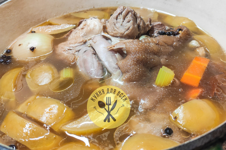 Свинина в духовке. свиная рулька одним куском