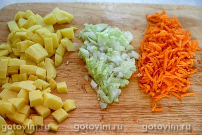 Суп из замороженных грибов с мучной подбойкой