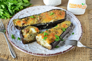 Баклажаны фаршированные сыром в духовке Баклажаны фаршированные сыром в духовке
