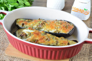 Баклажаны фаршированные сыром в духовке Баклажаны фаршированные сыром в духовке