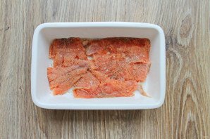 Соленая горбуша с коньяком Соленая горбуша с коньяком