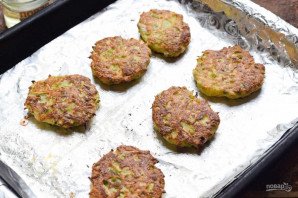 Драники из кабачков в духовке Драники из кабачков в духовке